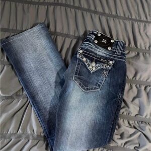 Miss Me Dark Blue Boot Cut Jeans